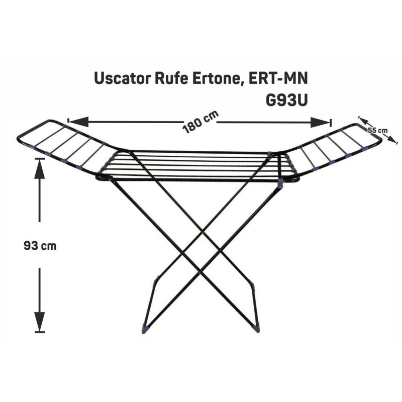 Uscator Rufe Ertone, ERT-MN G93U, tip suport, sustine 18 kg
