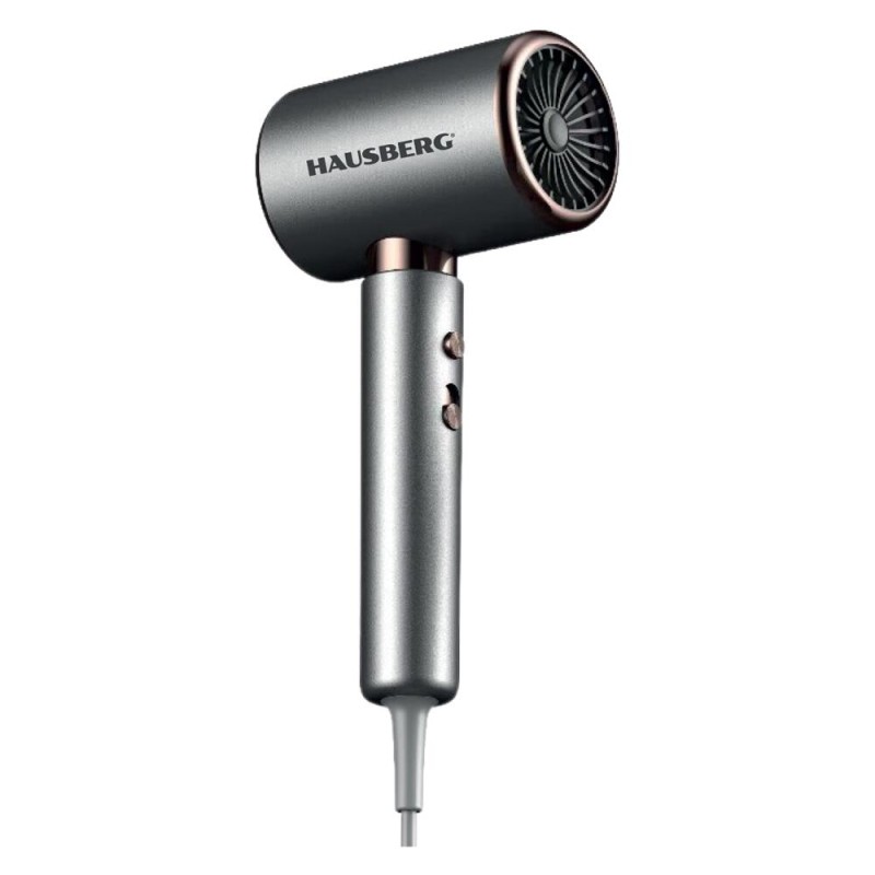 Uscator de par HAUSBERG HB-262GR, 2000W, 2 viteze, 4 trepte de incalzire, gri