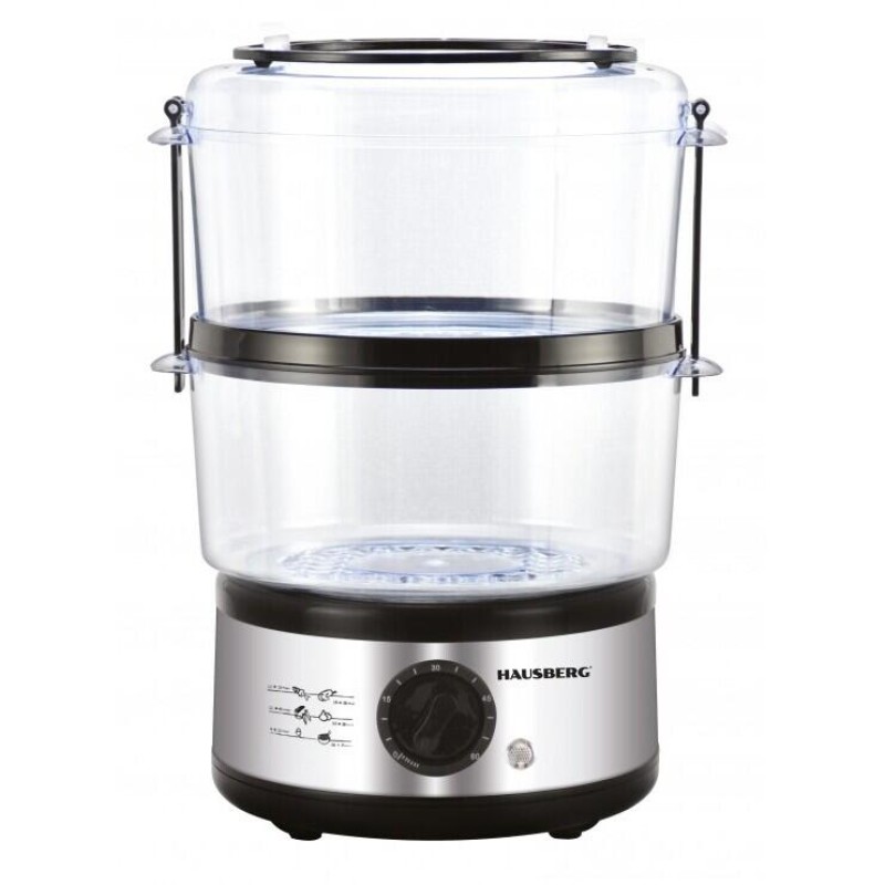 Aparat gatit cu aburi Hausberg HB-1350, 4.8L, 400W