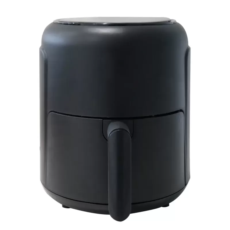 Friteuza cu aer cald HAUSBERG HB-2356, 1000-1200 W, 2.6 litri, temporizator 30 min, termostat reglabil 80 - 200 grade C, 5 programe gatit, protectie supraincalzire, Negru