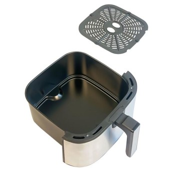 Friteuza Digitala cu aer cald HAUSBERG HB-2363IN, 1650-1900 W, 12 programe, capacitate 7.5L, ventilator racire, temperatura ajustabila, timer 60 minute, Inox