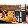 Friteuza Air Fryer Hausberg HB-2365, 1600-1800 W, 5.2 L, Timer, protectie supra-incalzire, maner rece, Display LCD