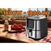 Friteuza Air Fryer Hausberg HB-2365, 1600-1800 W, 5.2 L, Timer, protectie supra-incalzire, maner rece, Display LCD