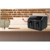 Friteuza dubla cu aer cald HAUSBERG HB-2375, 2200-2400W, 8 litri, Timer, 8 programe de gatit, 200C, Negru