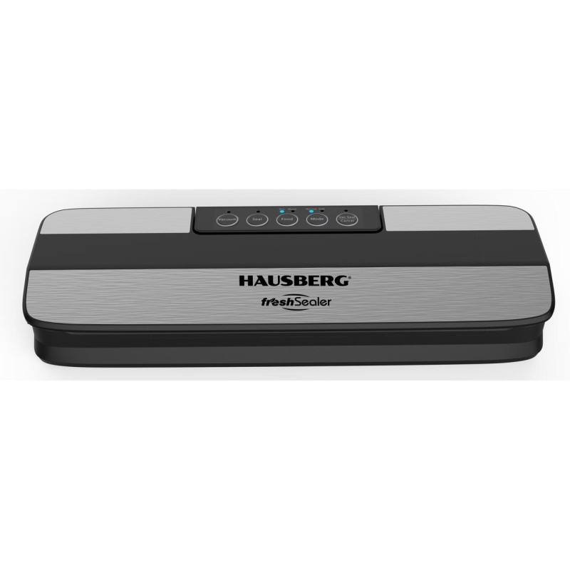 Aparat de vidat HAUSBERG HB-2645NG, 120W, 5 Butoane, Latime maxima 30cm, Capacitate 3,5-4L/min, Negru-Argintiu
