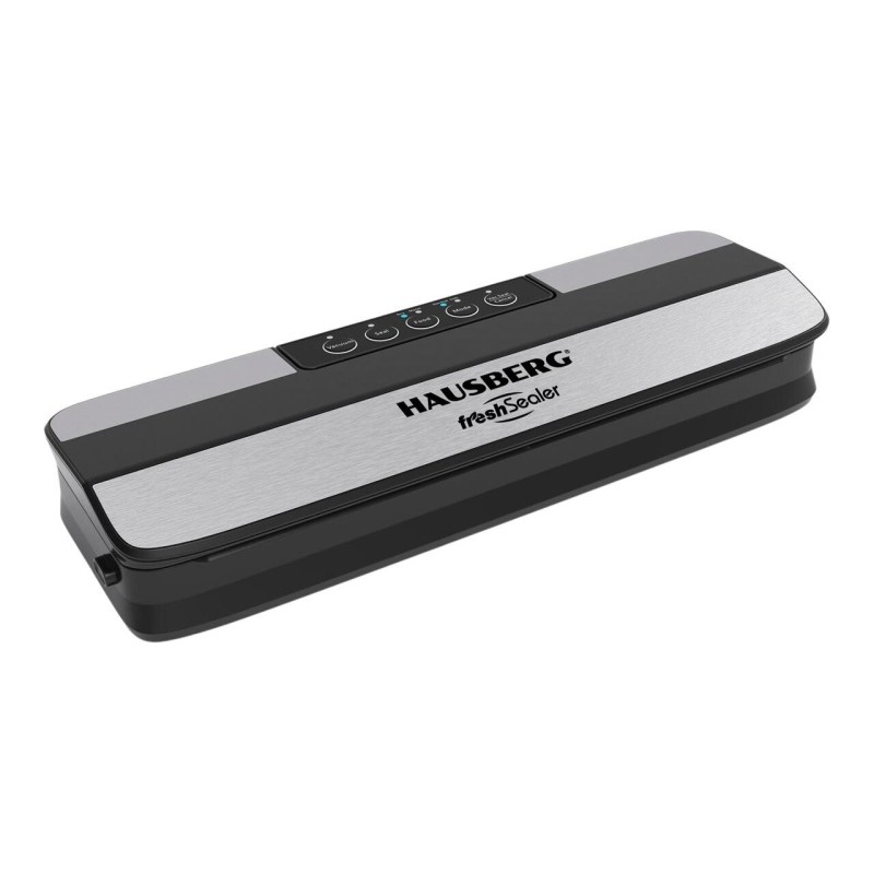 Aparat de vidat HAUSBERG HB-2645NG, 120W, 5 Butoane, Latime maxima 30cm, Capacitate 3,5-4L/min, Negru-Argintiu