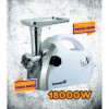 Masina de tocat carne Hausberg HB-3430AB, Inox , 1800 W, motor cupru, Alb