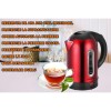 Fierbator apa electric HAUSBERG HB-3621RS, 1500 - 1800 W, 1.8 litri, rezervor de apa din otel inoxidabil, oprire automata la fierbere, rotire la 360 grade, protectie la supraincalzire, baza detasabila, rosu