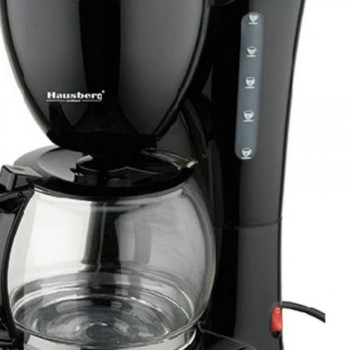 Filtru de cafea HB 3700 Hausberg, 1.2 l, 1200 W, Negru