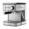 Espressor cafea HAUSBERG HB3725, cafea macinata, 15 bar, 850-1000 W, gri cu negru