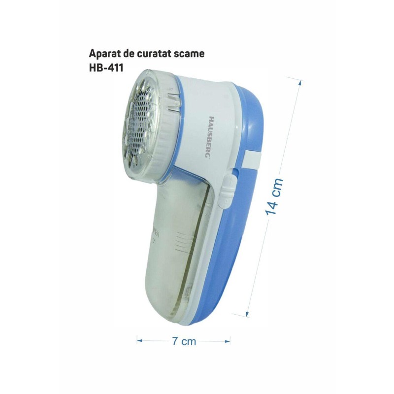 Aparat de curatat scame HB-411, 3 w, 2 baterii 3V, Multicolor