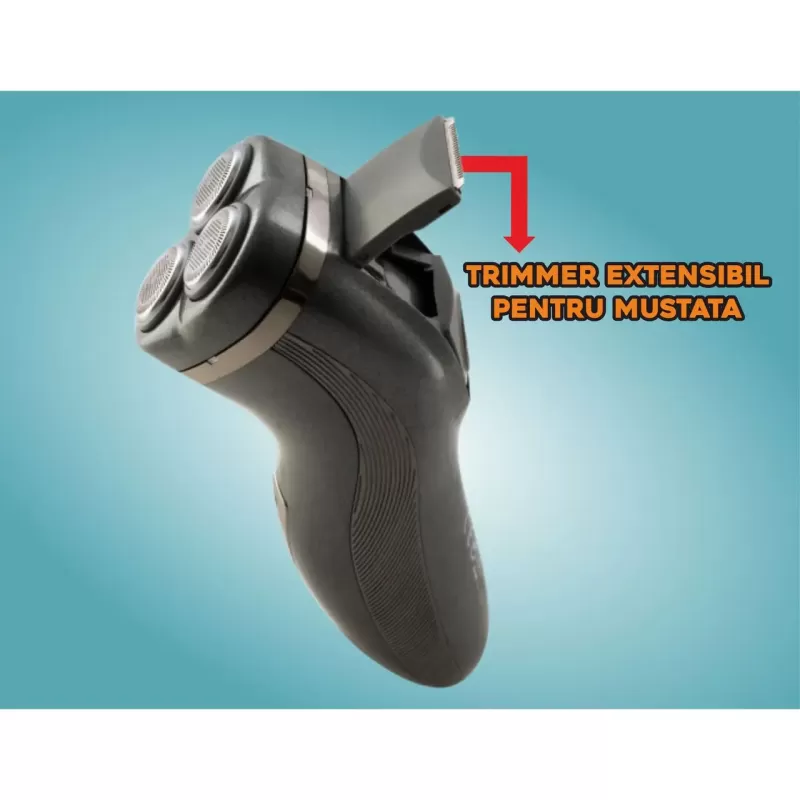 Aparat de ras Hausberg HB-71,1,5W,  model nou tri-bit cu folii din inox, 220 V