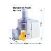 Storcator de Fructe Hausberg HB-7515, 800W, Lame Otel Inoxidabil, motor cupru