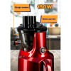 Storcator fructe Hausberg HB-7519RS, prin presare la rece, 150 W, 400 ml, Rosu