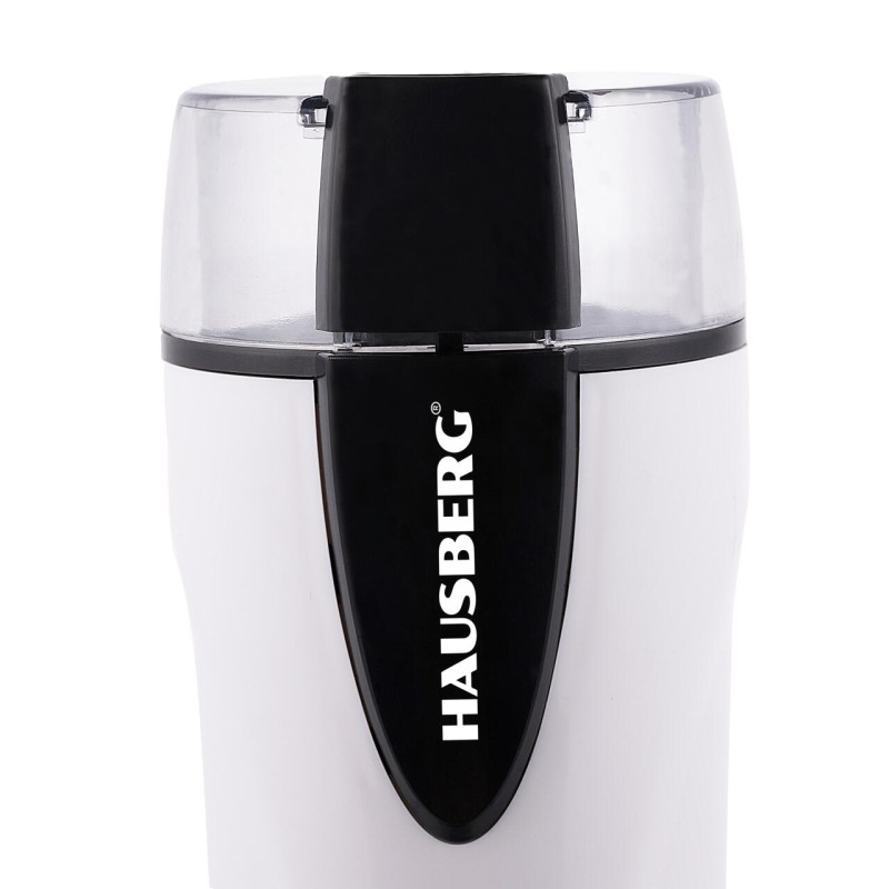 Rasnita electrica cafea HAUSBERG HB-7564AB, 150 - 200W, 70g, motor din cupru, alb