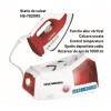 Statie de calcat HAUSBERG HB-7920RS, 2200W, 68g/min, 1000ml, anti-calcar, termostat, talpa ceramica, Rosu-Alb