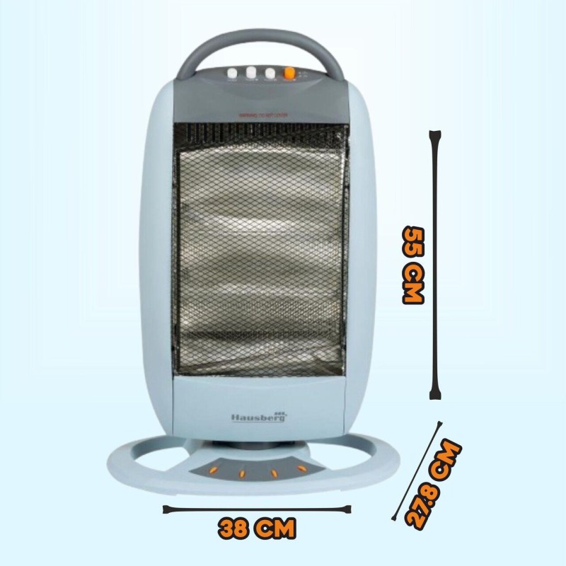 Radiator halogen HB8401, 1200 W, 3 niveluri de putere