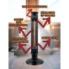 Radiator electric tip Turn Hausberg HB-8561NG, 1000W, 2 nivele de temperature, tub din fibra de carbon, siguranta pentru rasturnare, oscilatie, maner transport, Negru