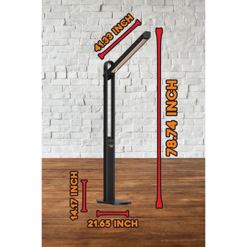 Radiator electric 2 in 1 Hausberg HB-8575, 1800-2000W, 2 niveluri incalzire, tub din fibra de carbon, protectie IP24, termostat mecanic, carcasa din aluminiu