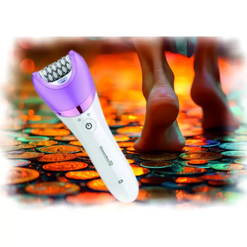 Set Ingrijire corporala 5 in 1 Hausberg HB-85MV, 5W,voltaj 220-240V, baterie litiu 1400 mAh, Mov