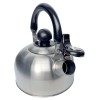 Ceainic din inox cu fluier HAUSBERG HB-H464IN, pentru Plita gaz, ceramica, electrica & inductie, Capacitate 1.6L