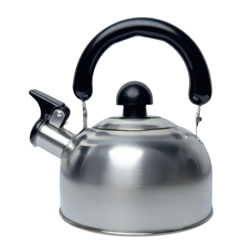 Ceainic din inox cu fluier HAUSBERG HB-H464IN, pentru Plita gaz, ceramica, electrica & inductie, Capacitate 1.6L