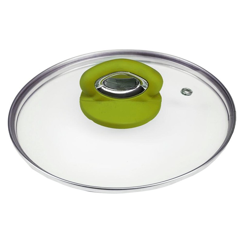 Oala ceramica cu capac Hausberg HB-H714GA, manere silicon, 4 l, 24x10.2 cm, Galben