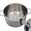 Oala din inox cu capac HAUSBERG HB-H776, capacitate 8.5 l, diametru 26 cm, fund dublu