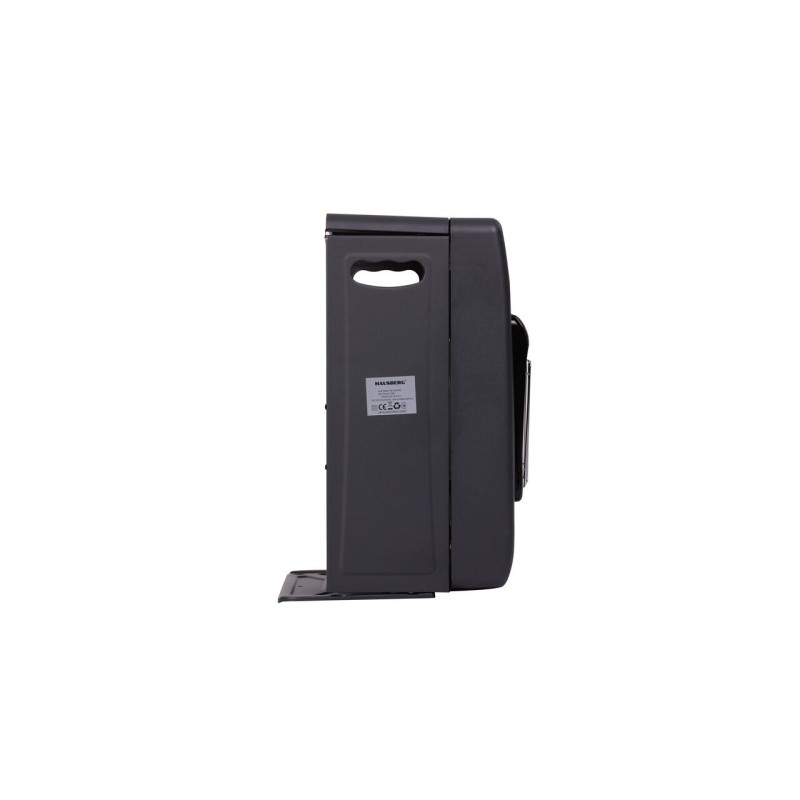 Mini Soba pe gaz GPL Hausberg HB-1023NG, aprindere piezo-electrica, 3 placi de incalzire ceramic putere totala 4.2kW, sistem de oprire automata a gazului, Negru