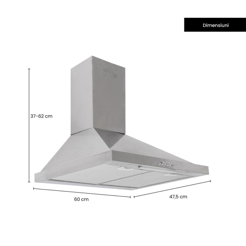 Pachet incorporabil Hausberg Cuptor HB-8051IN, Electric, Putere 2000 W, 76 l, 4 Functii, Plita incorporabila HB-556IN, Gaz, 4 arzatoare, Sistem siguranta GAZ, Gratar din fonta, Hota decorativa HB-1260, absorbtie 450 m3/h, 1 motor, 60 cm, Inox
