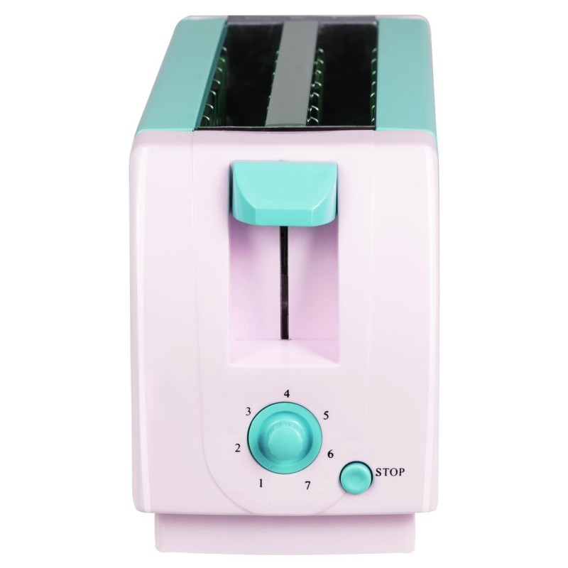 Prajitor de paine HAUSBERG HB-150BL, 750 W, capacitate 2 felii, 7 trepte reglare temperatura, oprire automata, Bleu