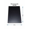 Plita incorporabila HAUSBERG HB-1536, Vitroceramica, 2 zone de gatit, 9 trepte de putere, 3200 W, Touch control, Timer, Sticla Neagra