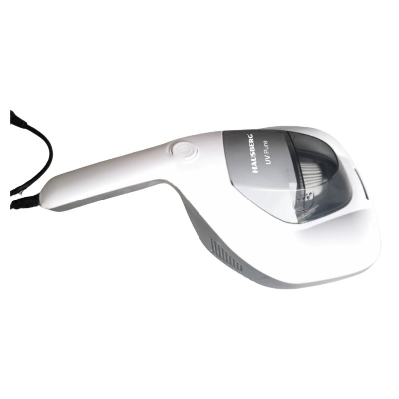 Aspirator de mana cu UV si filtru HEPA HAUSBERG HB-2023AB, 500W, anti-acarieni, Alb