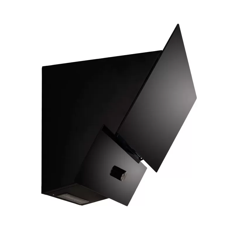 Hota Incorporabila decorativa Hausberg HB-2285NG, 163W , Filtru aluminiu, Putere de absorbtie maxim 650 m3/h, 60 cm, Negru