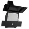 Hota Incorporabila decorativa Hausberg HB-2285NG, 163W , Filtru aluminiu, Putere de absorbtie maxim 650 m3/h, 60 cm, Negru