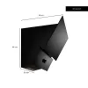 Hota Incorporabila decorativa Hausberg HB-2285NG, 163W , Filtru aluminiu, Putere de absorbtie maxim 650 m3/h, 60 cm, Negru
