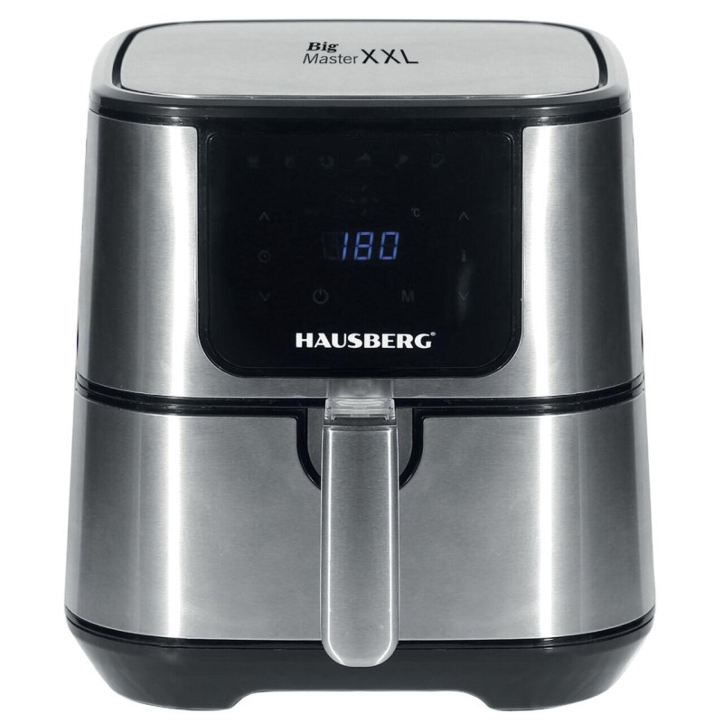 Friteuza Air Fryer Hausberg HB-2365, 1600-1800 W, 5.2 L, Timer, protectie supra-incalzire, maner rece, Display LCD