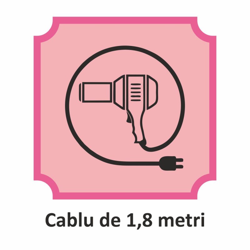 Uscator de par HAUSBERG HB-262GR, 2000W, 2 viteze, 4 trepte de incalzire, gri