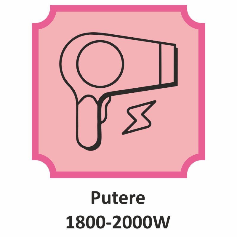 Uscator de par HAUSBERG HB-262GR, 2000W, 2 viteze, 4 trepte de incalzire, gri