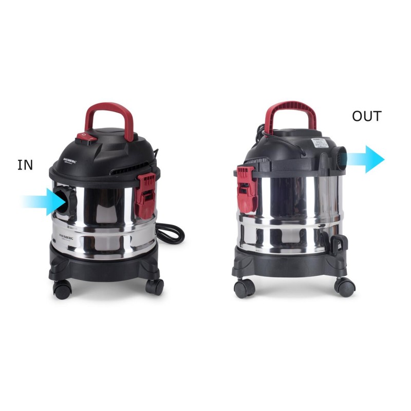 Aspirator cu sac HAUSBERG HB-2836IN, aspirare umeda si uscata, functie suflare, 15 litri, 2000 W