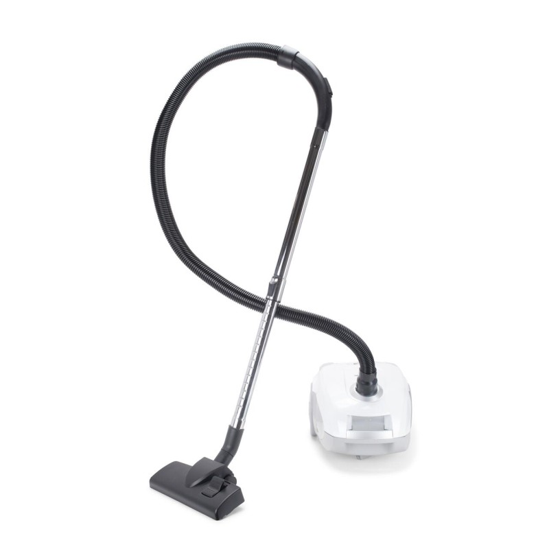 Aspirator cu sac HAUSBERG HB-2877AB, aspirare uscata, 4 litri, 1400 - 1800 W, protectie motor, sistem de rulare a cablului, Alb-Gri