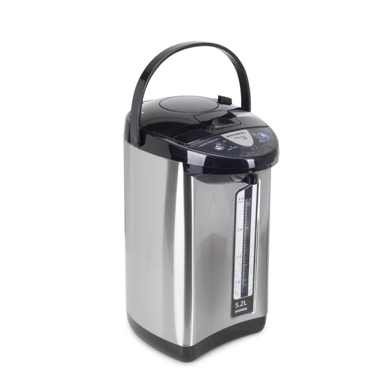Fierbator electric si Termos HAUSBERG HB-3645IN, 750-900W, 220-240V, 5,2L, Mentinerea calda a lichidelor, Indicator al nivelului apei, Protectie impotriva incalzirii, Thermo Pot, Inox