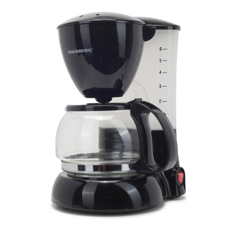 Filtru de cafea Hausberg HB-3650, 600 ml, 650 - 800 W, Negru