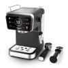Espressor 2 in 1 HAUSBERG HB-3730IN, Hot & Cold, 20 bari, 1350 W, 1,5 L, Protectie la Supraincalzire si Suprapresiune, ERP, NTC, PID, Timer, Display, Spumare, Cafea macinata si capsule
