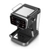 Espressor 2 in 1 HAUSBERG HB-3730IN, Hot & Cold, 20 bari, 1350 W, 1,5 L, Protectie la Supraincalzire si Suprapresiune, ERP, NTC, PID, Timer, Display, Spumare, Cafea macinata si capsule