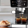 Espressor 2 in 1 HAUSBERG HB-3730IN, Hot & Cold, 20 bari, 1350 W, 1,5 L, Protectie la Supraincalzire si Suprapresiune, ERP, NTC, PID, Timer, Display, Spumare, Cafea macinata si capsule