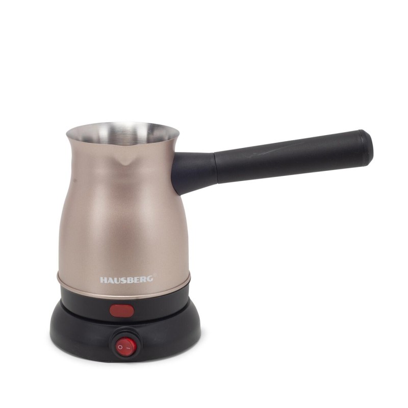 Ibric electric pentru cafea Hausberg HB-3815RG, Putere 800W, Capacitate 500 ml, Inox-Auriu