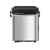Aparat de preparat gheata HAUSBERG HB-6019IN, capacitate vas apa 1.2 litri, productie cuburi gheata 12-15 kg / 24 ore, capacitate de stocare 0.6 kg, 9 cuburi/6-9 min, argintiu