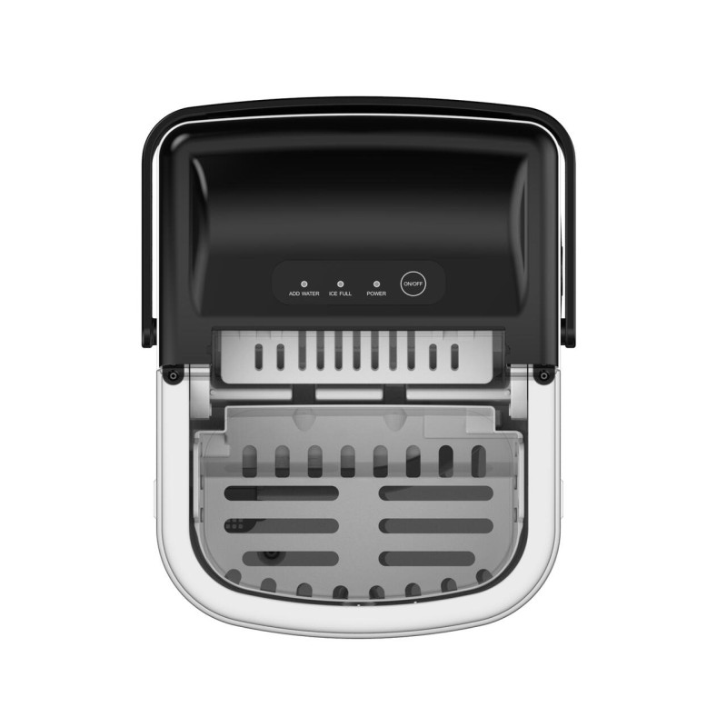 Aparat de preparat gheata HAUSBERG HB-6019IN, capacitate vas apa 1.2 litri, productie cuburi gheata 12-15 kg / 24 ore, capacitate de stocare 0.6 kg, 9 cuburi/6-9 min, argintiu