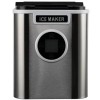 Aparat de preparat gheata HAUSBERG HB-6020, capacitate vas apa 2.2 litri, productie cuburi gheata 12 kg / 24 ore, capacitate de stocare 0.8 kg, posibilitate selectare dimensiune cuburi, argintiu